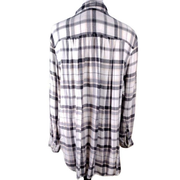 💸💲$10 Label of Graded Goods H&M Women's Size 12 Plaid Tunic Shirt - Picture 2 of 3
